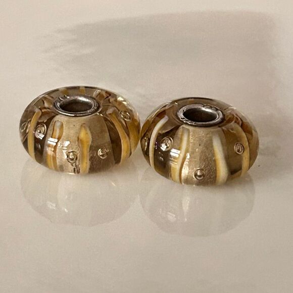 TROLLBEADS Dewdrops Golden Bubbles & Swirls LAA 925S NEW! $ per Bead - Picture 7 of 9